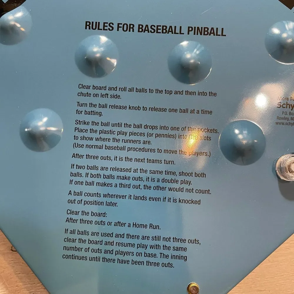 Schylling pinball baseball game‎